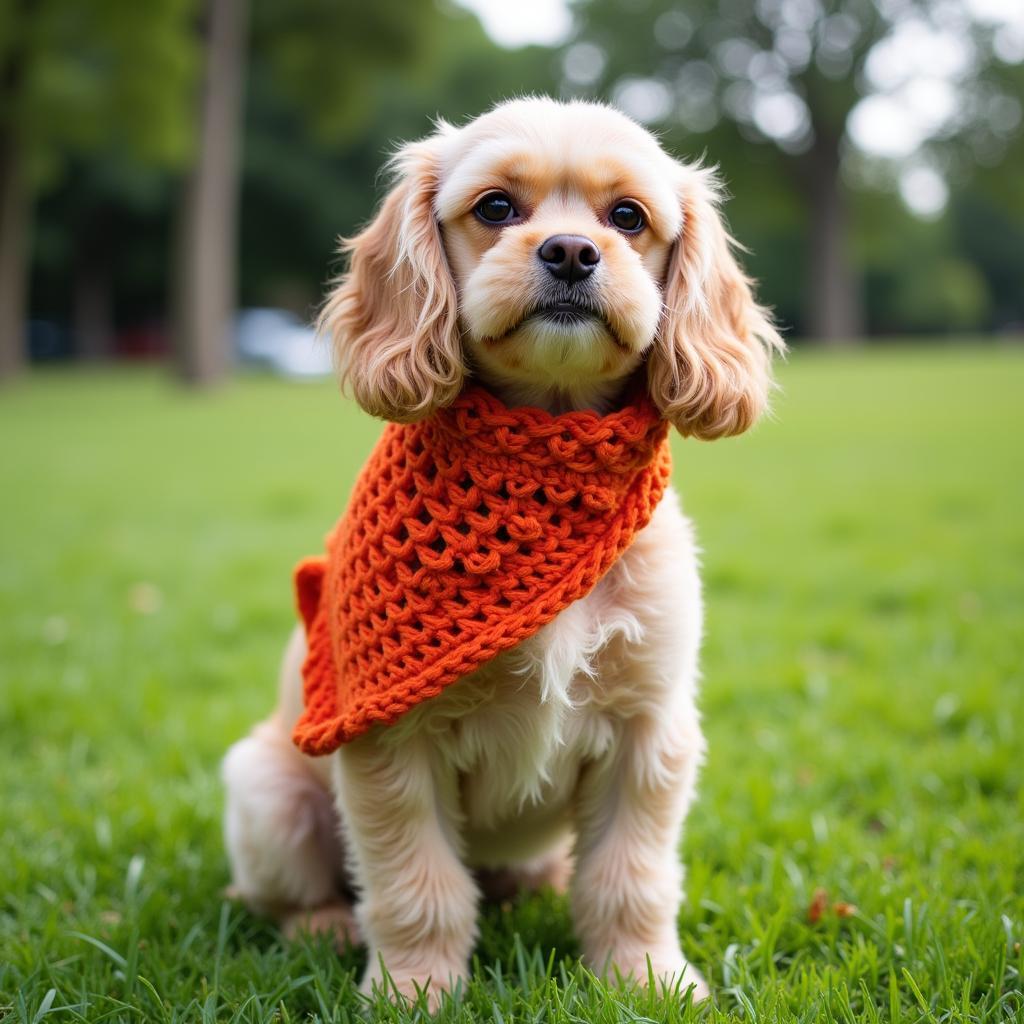 Free Crochet Dog Scarf Pattern