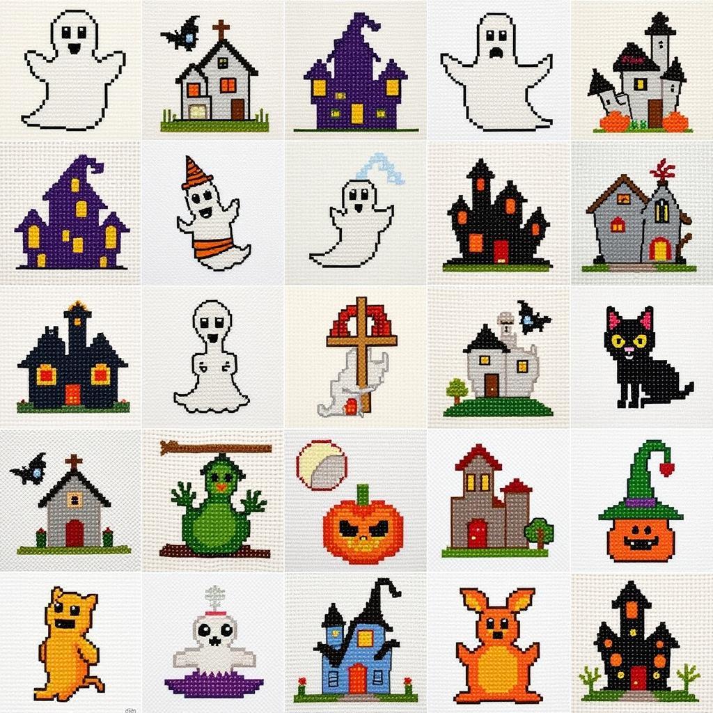 Free Cross Stitch Halloween Patterns: Variety of Designs