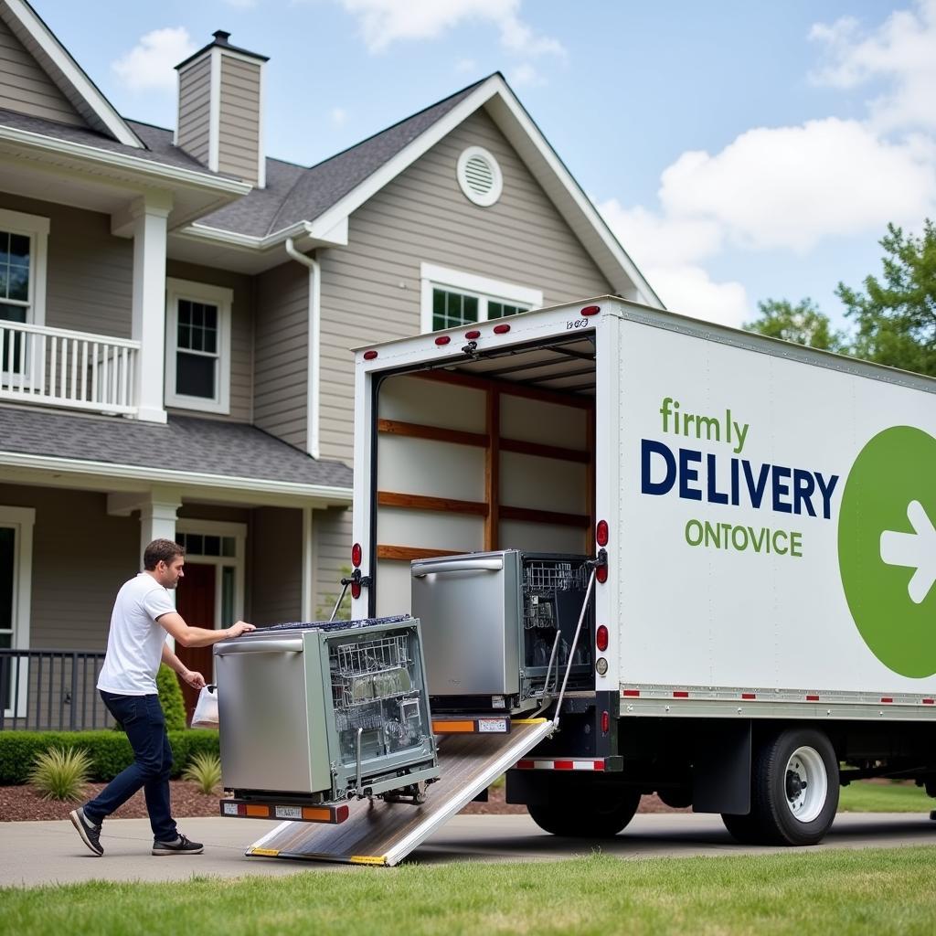 Free Dishwasher Delivery Truck