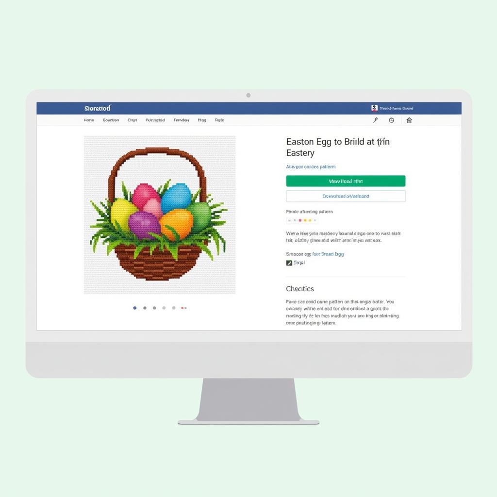 Free Easter Egg Cross Stitch Pattern Download