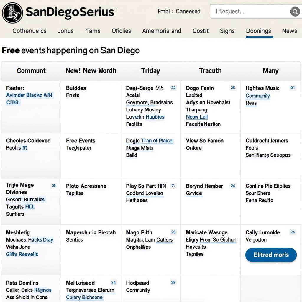 San Diego Free Events Calendar