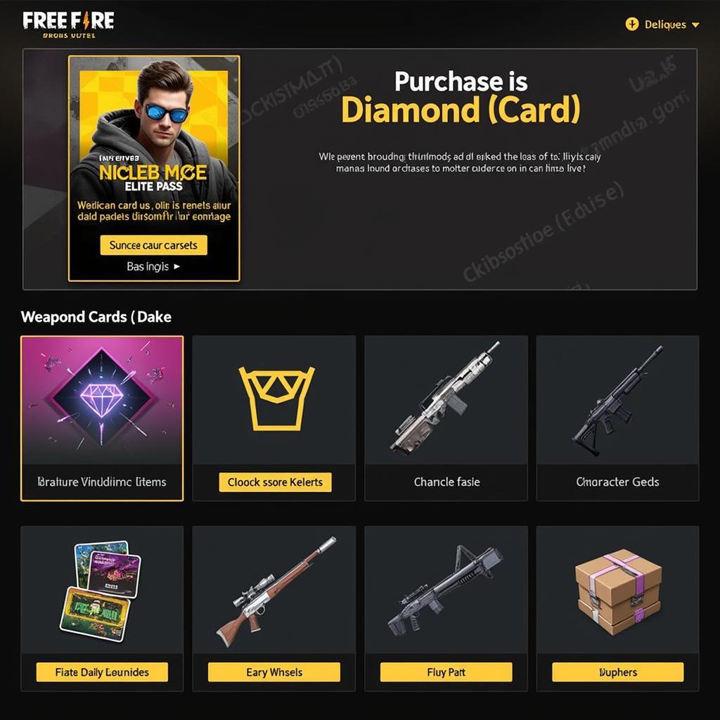 Free Fire Diamond Card Usage