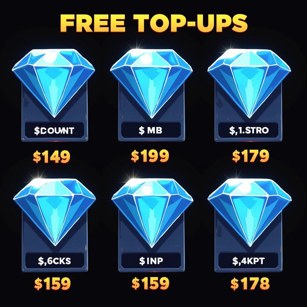 Free Fire Top-Up Card Variations