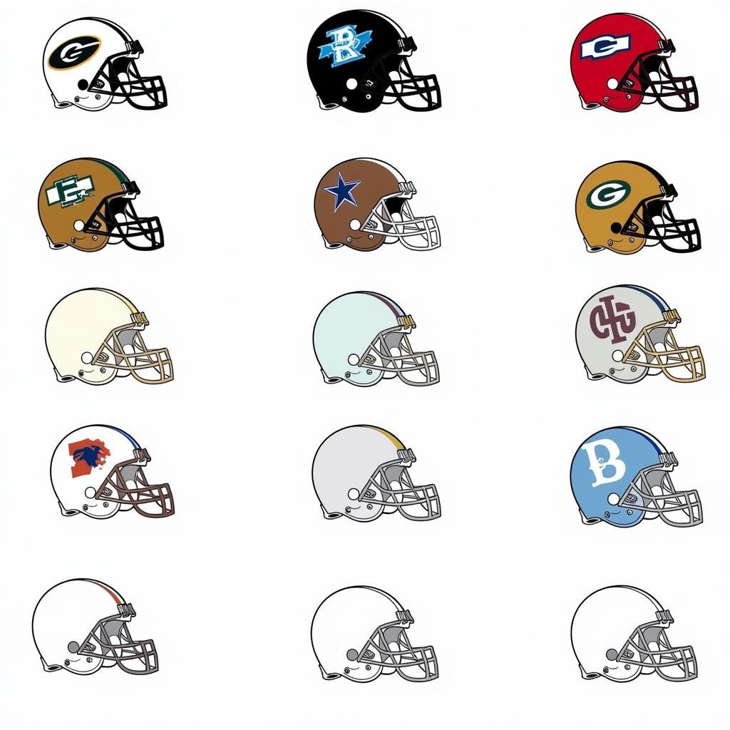 Free Football Helmet SVG Designs