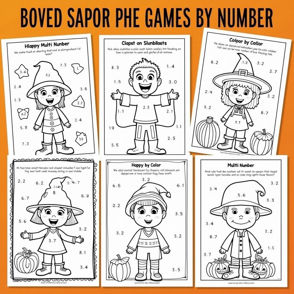 Free Halloween Multiplication Printables - Various Designs