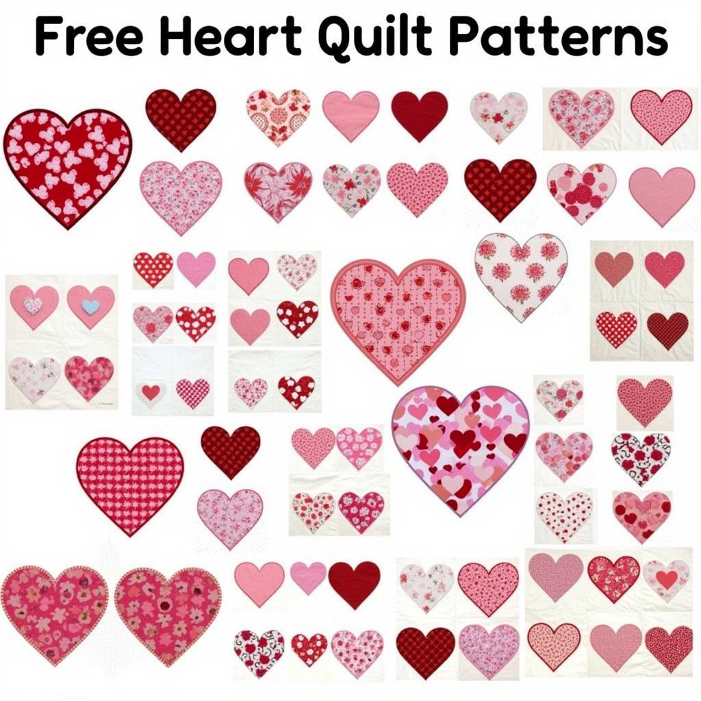 Free Heart Quilt Pattern Variations