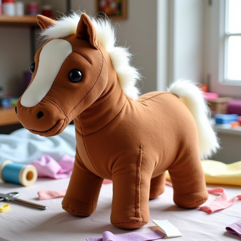 Free Horse Sewing Pattern: Plush Toy