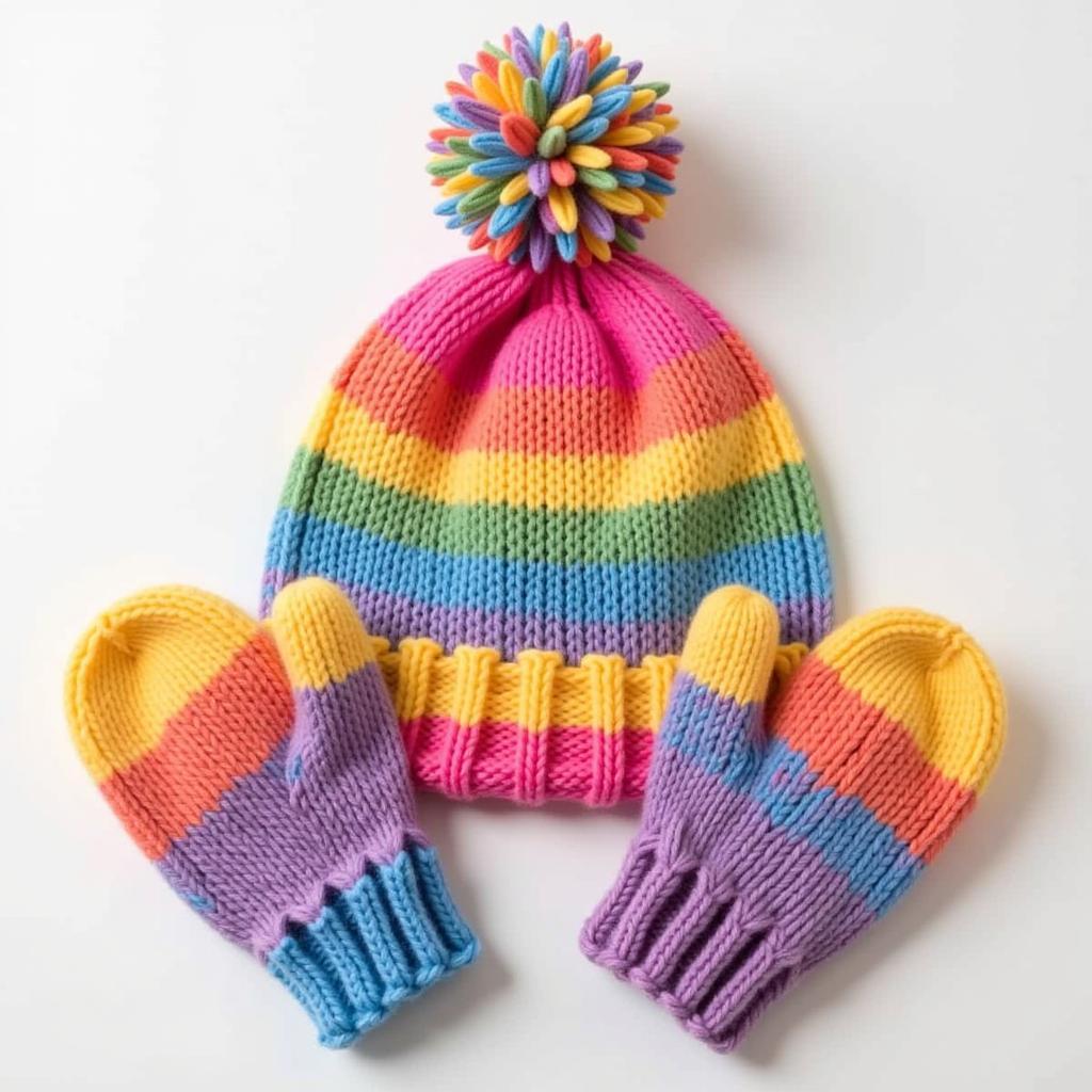 Free Knitting Patterns: Toddler Hat and Mittens Set