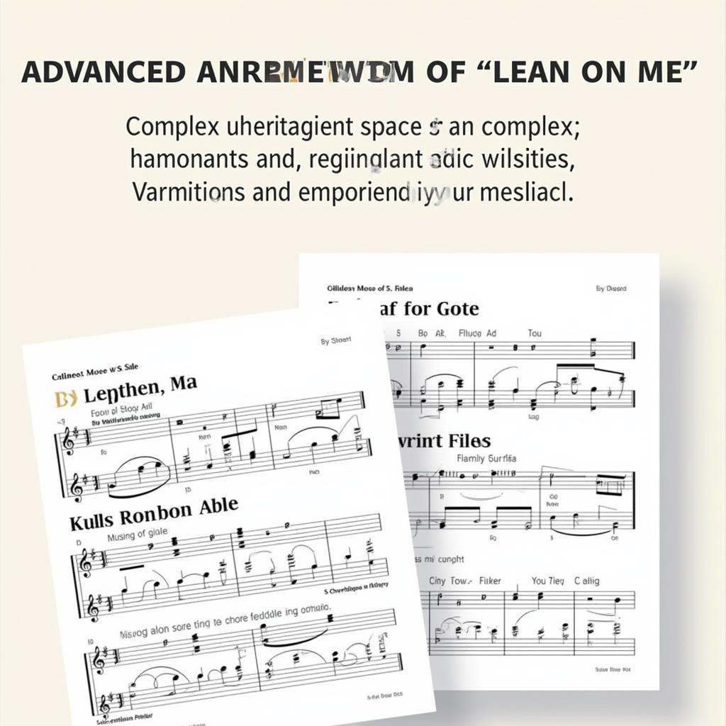 Free "Lean on Me" Sheet Music for Advanced Players