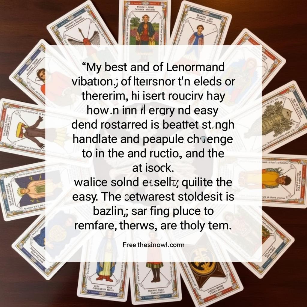 Free Lenormand Online Reading Example