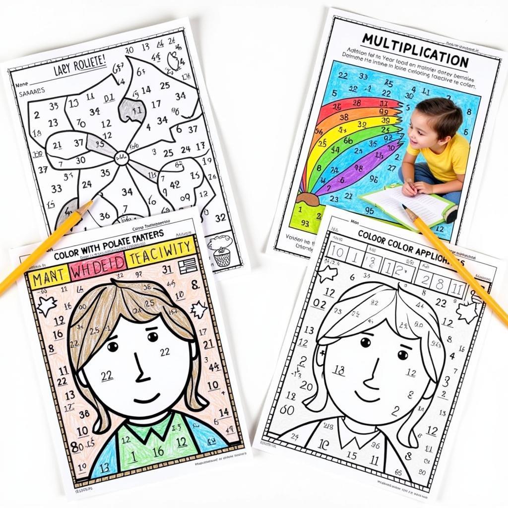 Free Math Coloring Sheets for Kids