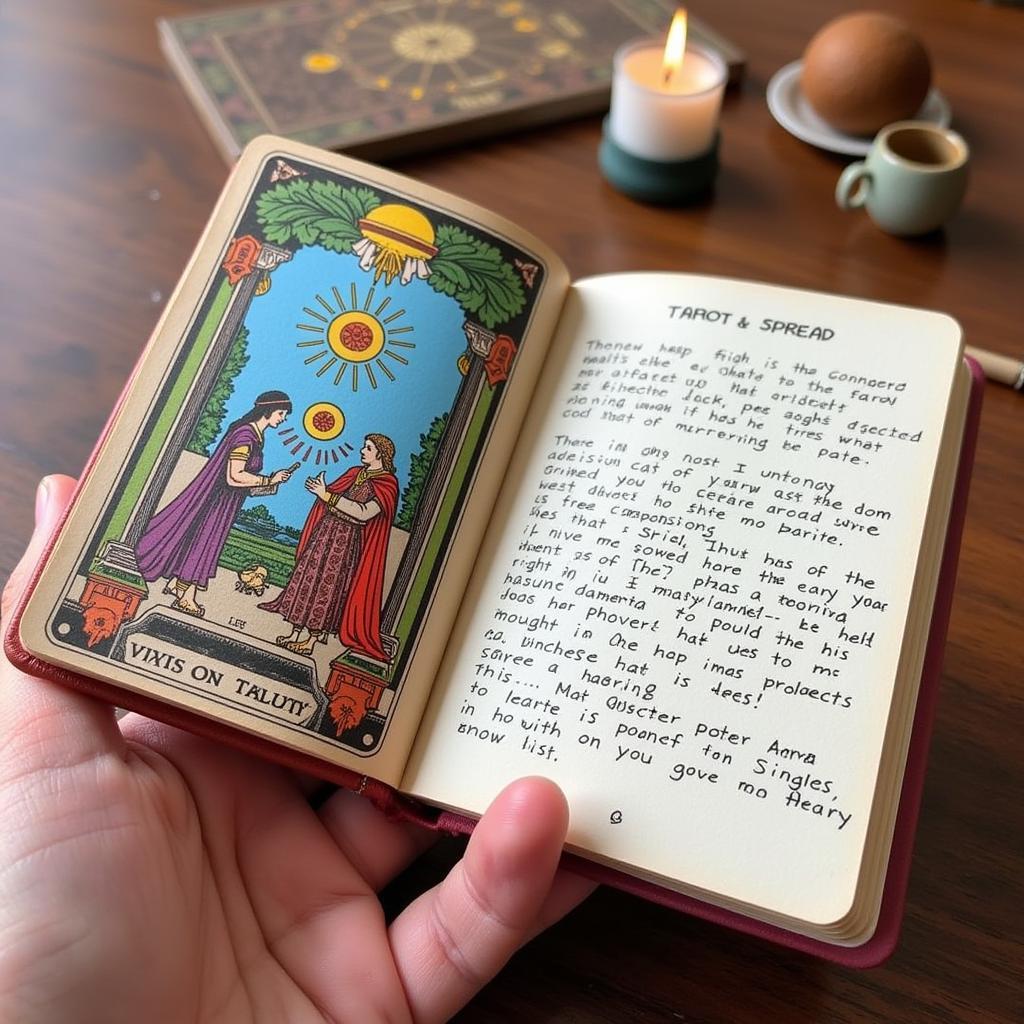 Example of a Free Mini Tarot Journal