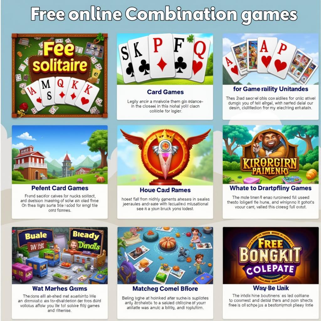 Variety of Free Online Combination Games