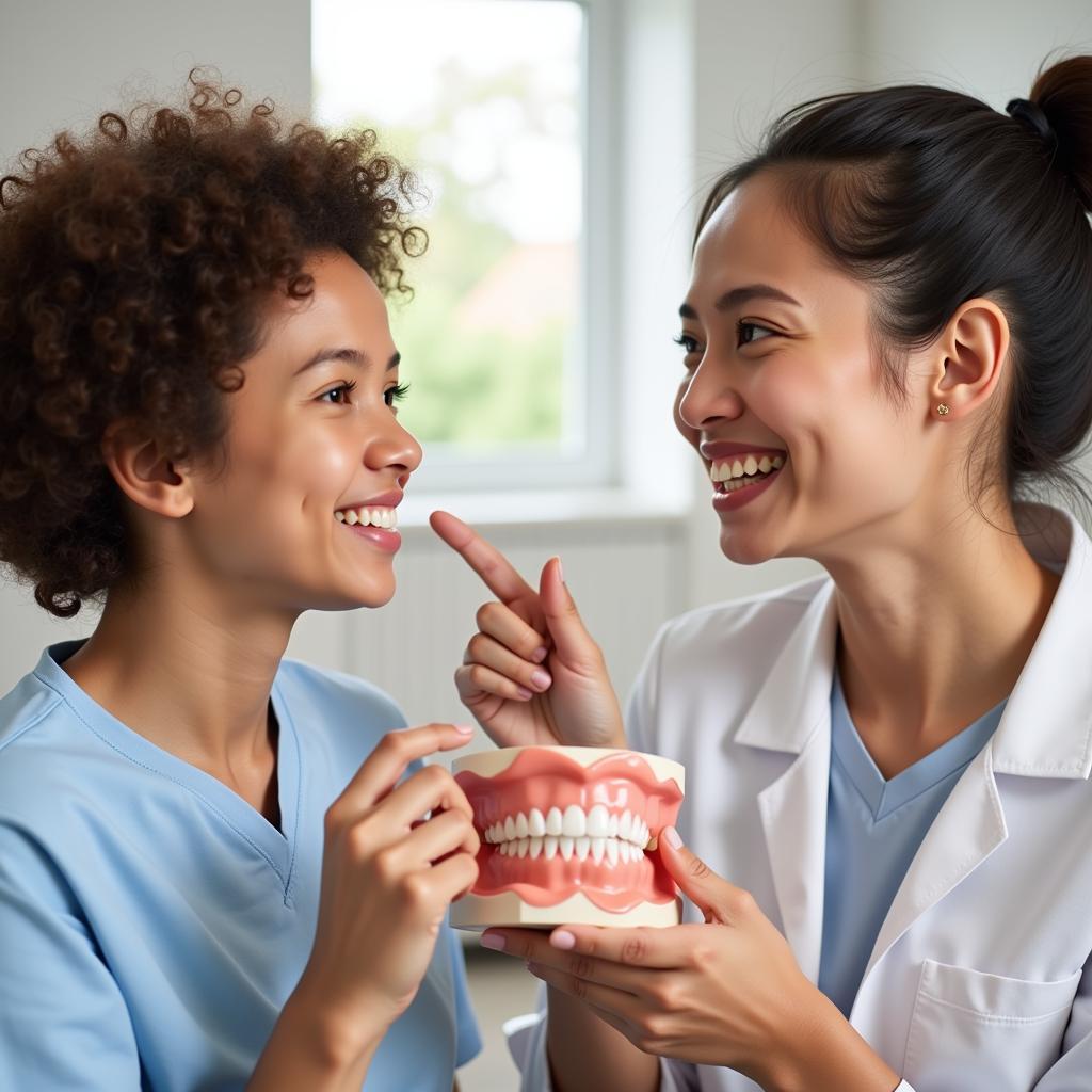 Patient Smiling During Free Orthodontist Consultation