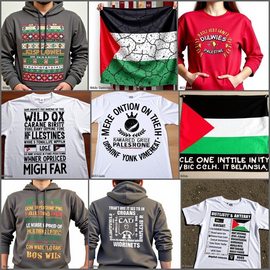 Variety of Free Palestine Hoodie Designs