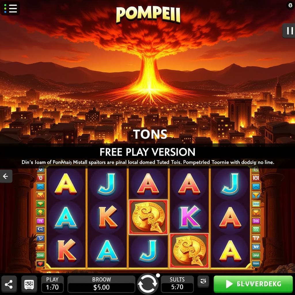 Free Pompeii Slots Gameplay