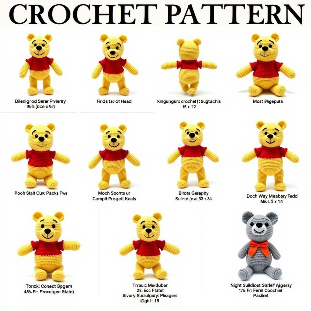 Free Pooh Bear Crochet Patterns: Beginner Friendly