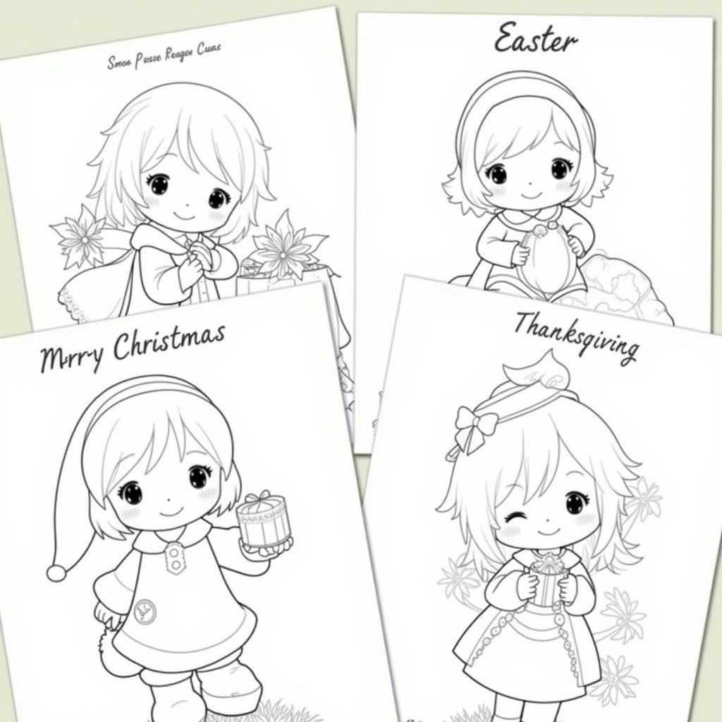 Free Precious Moments Coloring Pages with Holiday Themes