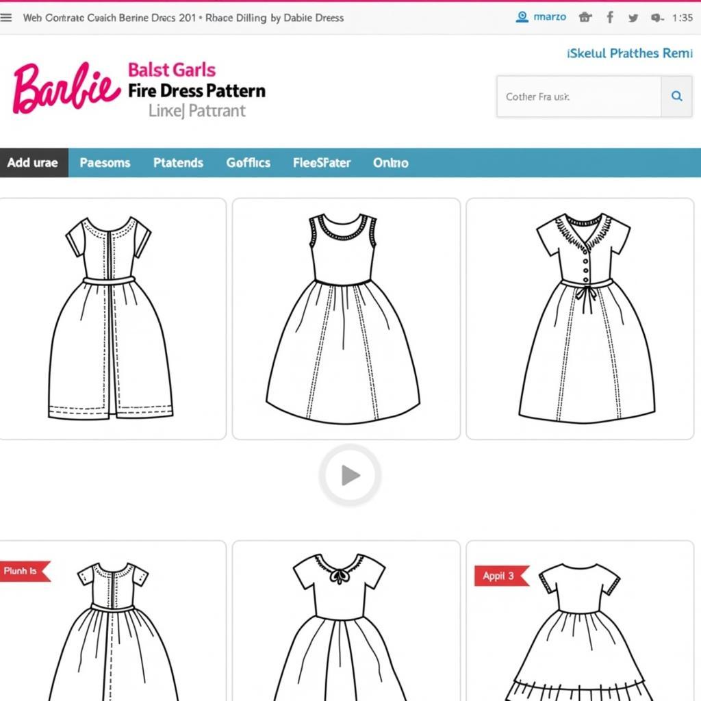 Free Printable Barbie Dress Patterns: Exploring Online Resources