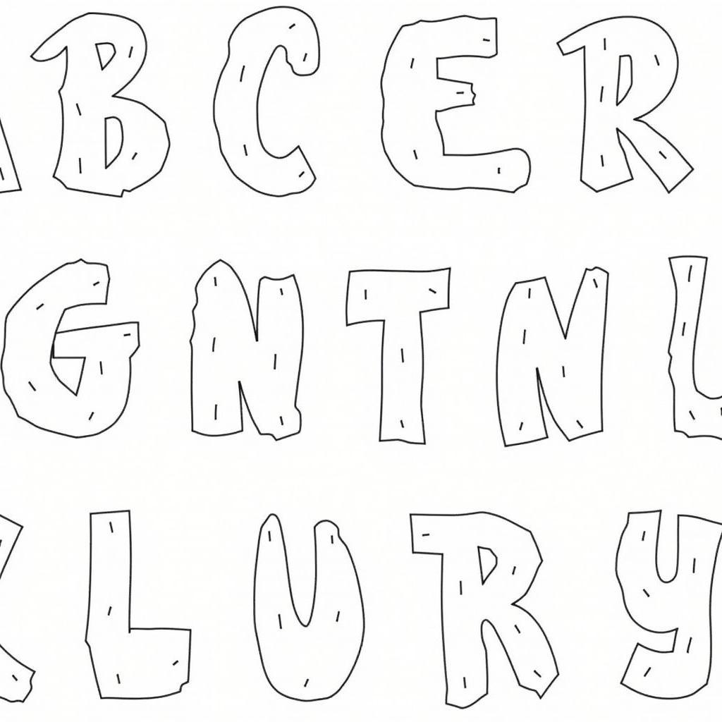 Free Printable Dauber Coloring Pages: Alphabet