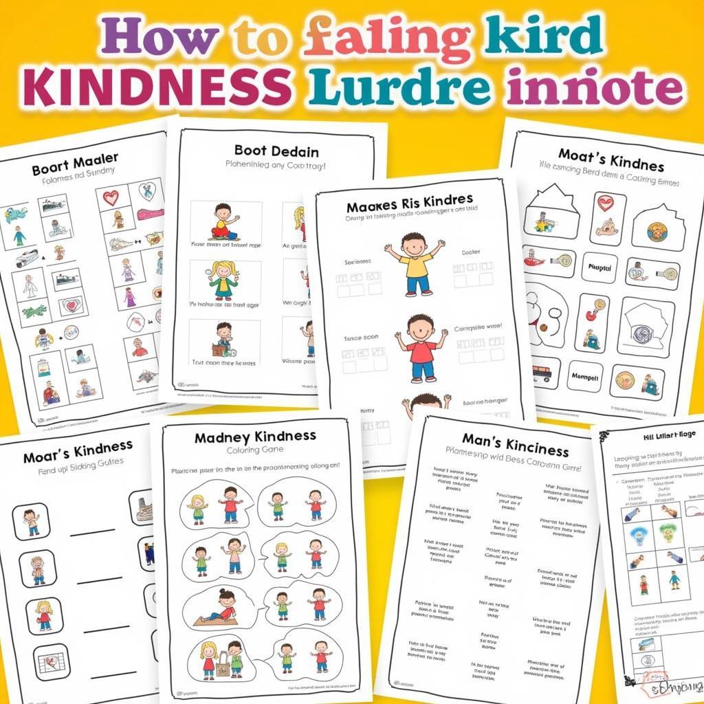 Free Printable Kindness Worksheets for Kids