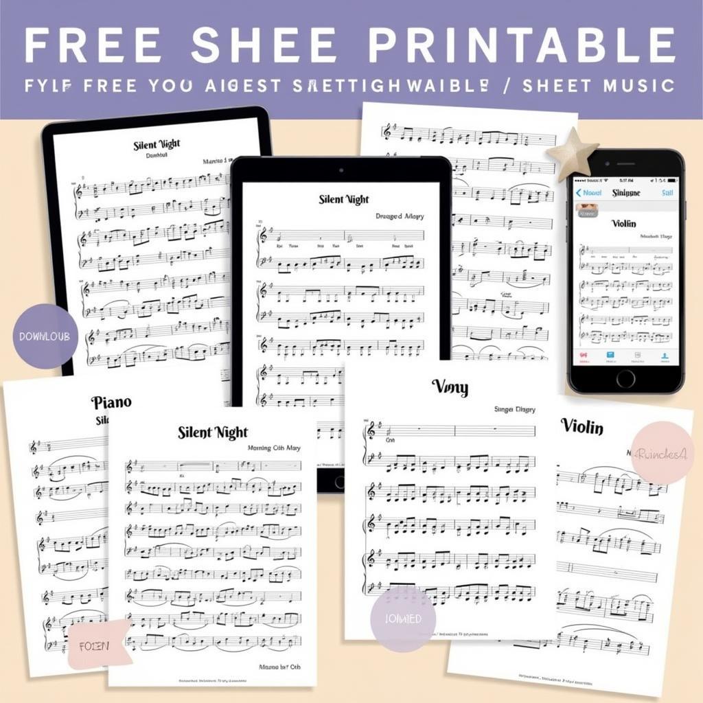 Free Printable Silent Night Sheet Music for All Instruments