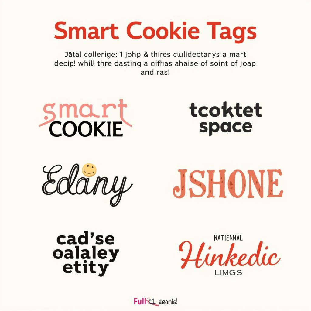 Free Printable Smart Cookie Tags: A Variety of Designs