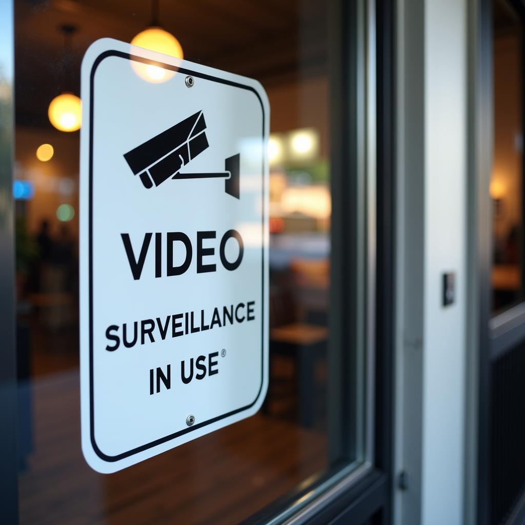 Free Printable Video Surveillance Signs for Business