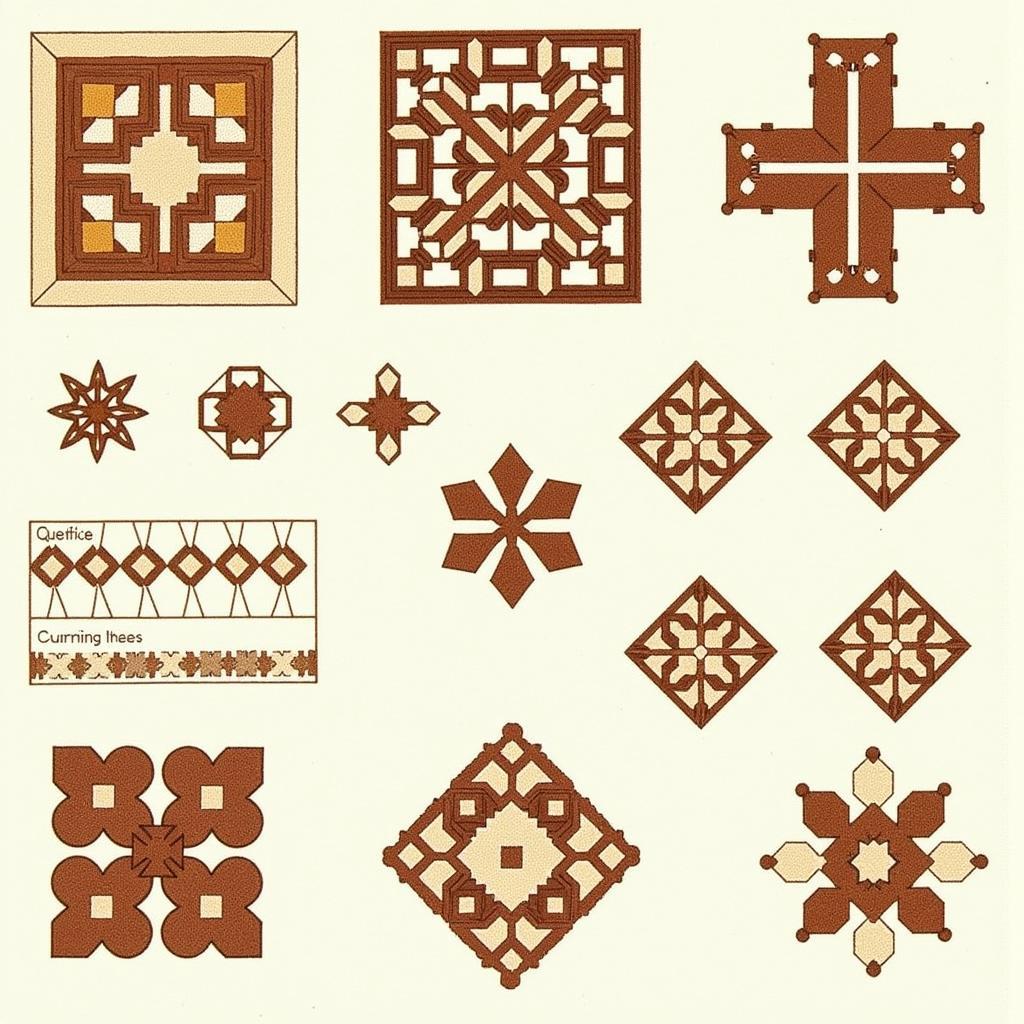 Free Quaker Cross Stitch Geometric Patterns