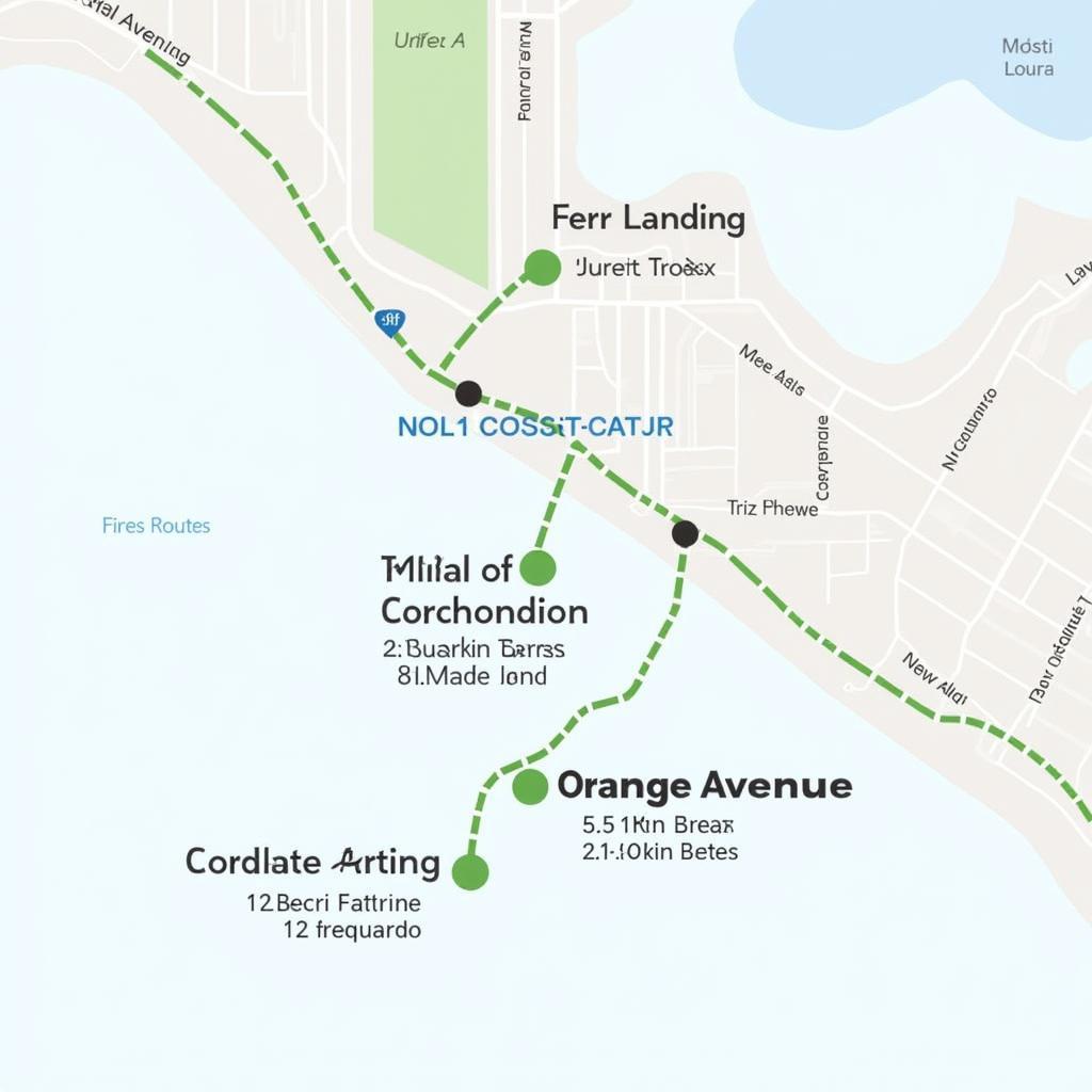 Free Shuttle Route Map in Coronado