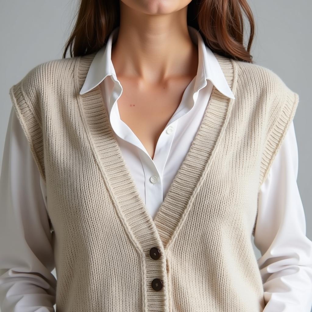 Free Sleeveless Pullover Knitting Pattern: V-Neck Vest