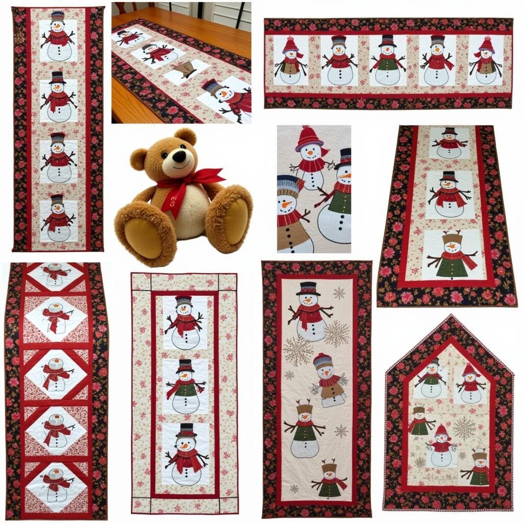 Free Snowman Table Runner Patterns for a Festive Holiday Decor