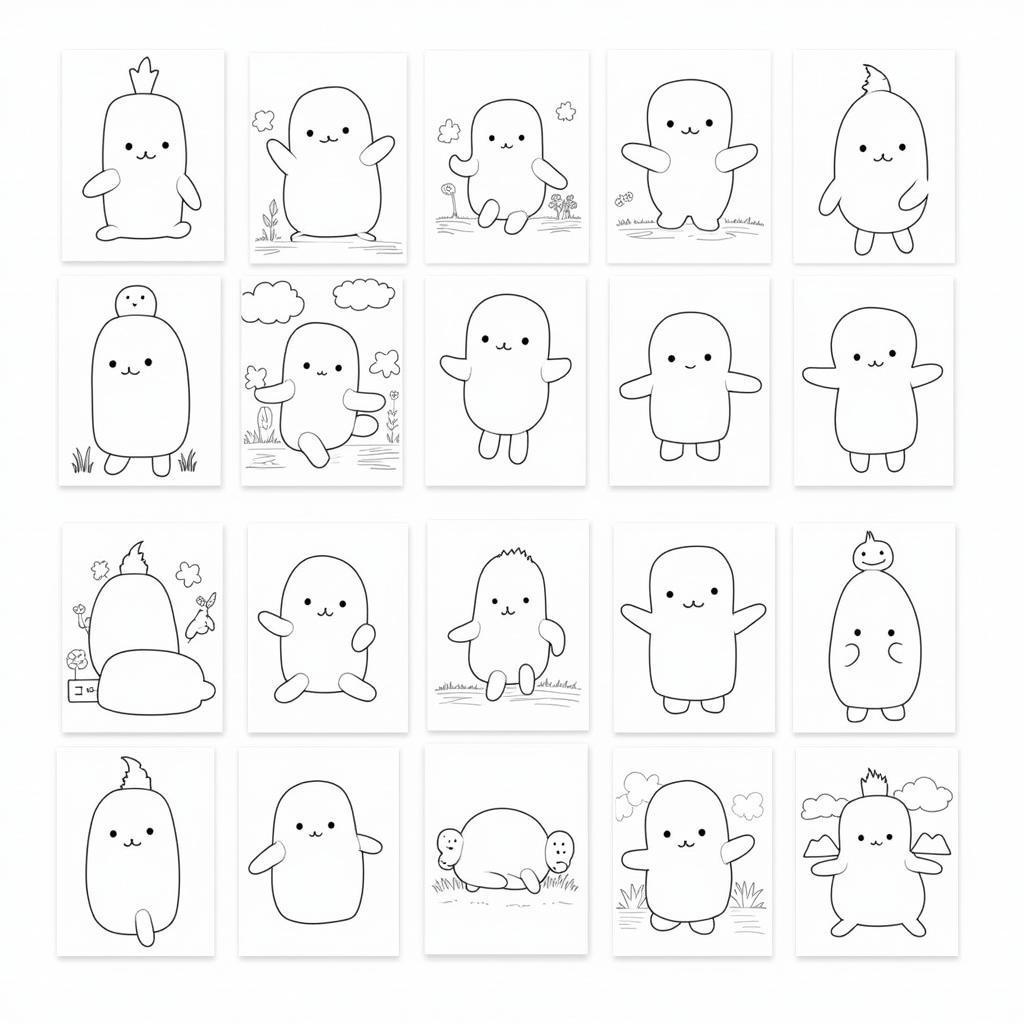 Collection of Free Printable Squishmallows Coloring Pages