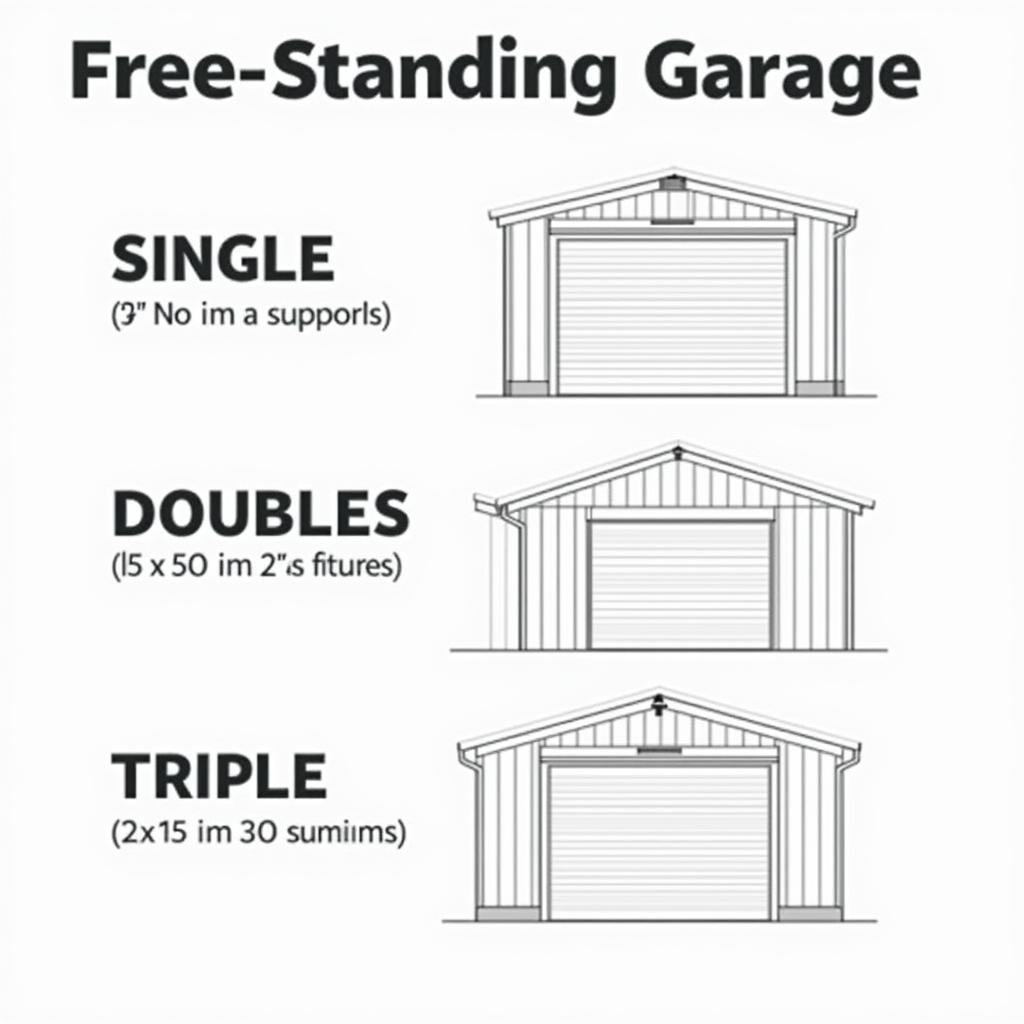 Free Standing Garage Sizes: Single, Double & Triple