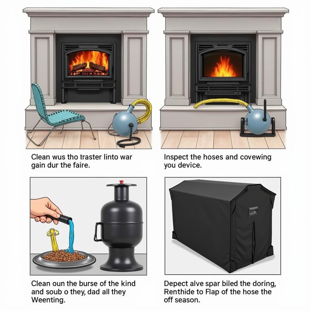 Maintaining a Free-Standing Propane Fireplace