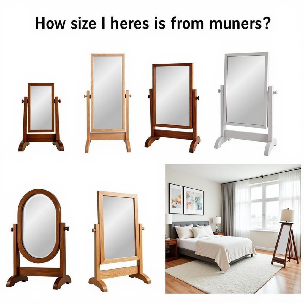 Choosing the Right Size for Your Free Standing Vanity Mirror