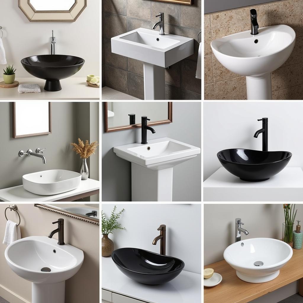 Different Free Standing Wash Basin Styles