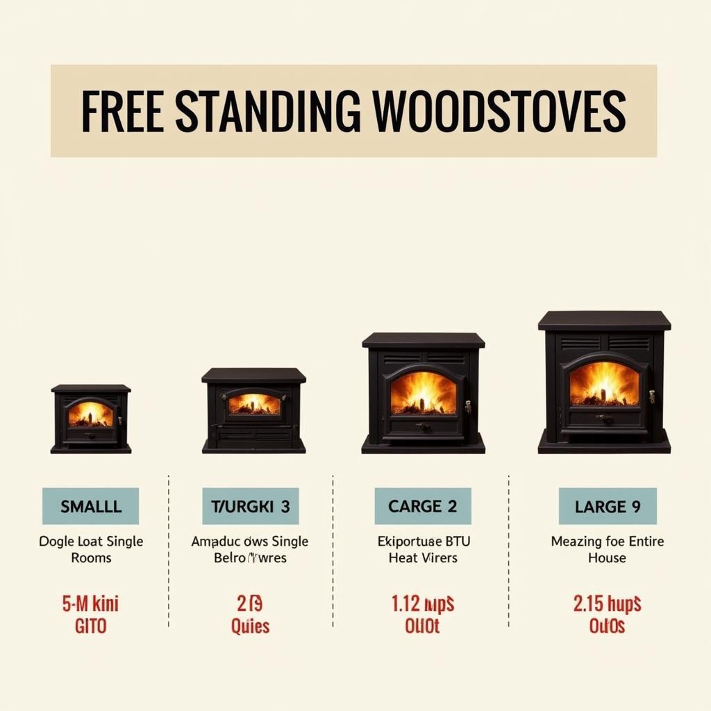 Comparing Sizes of Free Standing Woodstoves