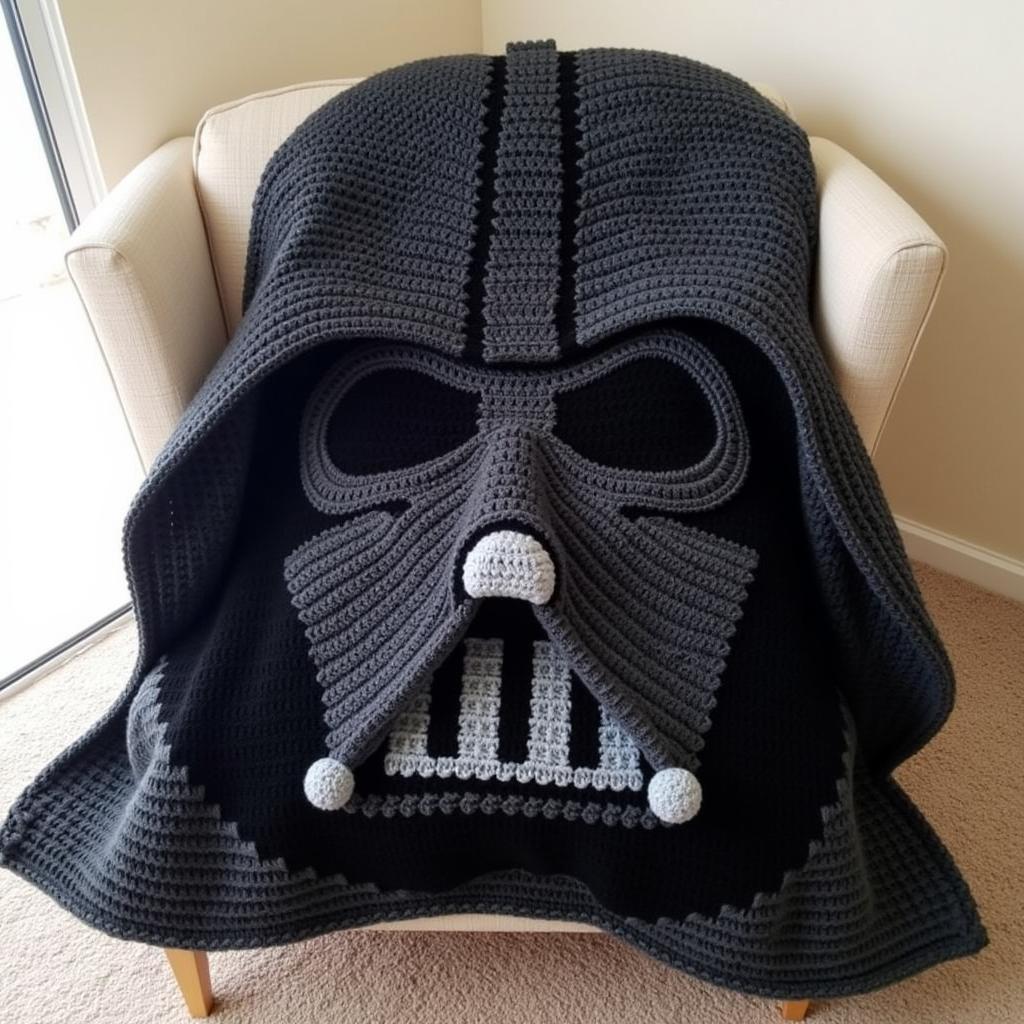 Free Star Wars Crochet Pattern: Darth Vader Blanket