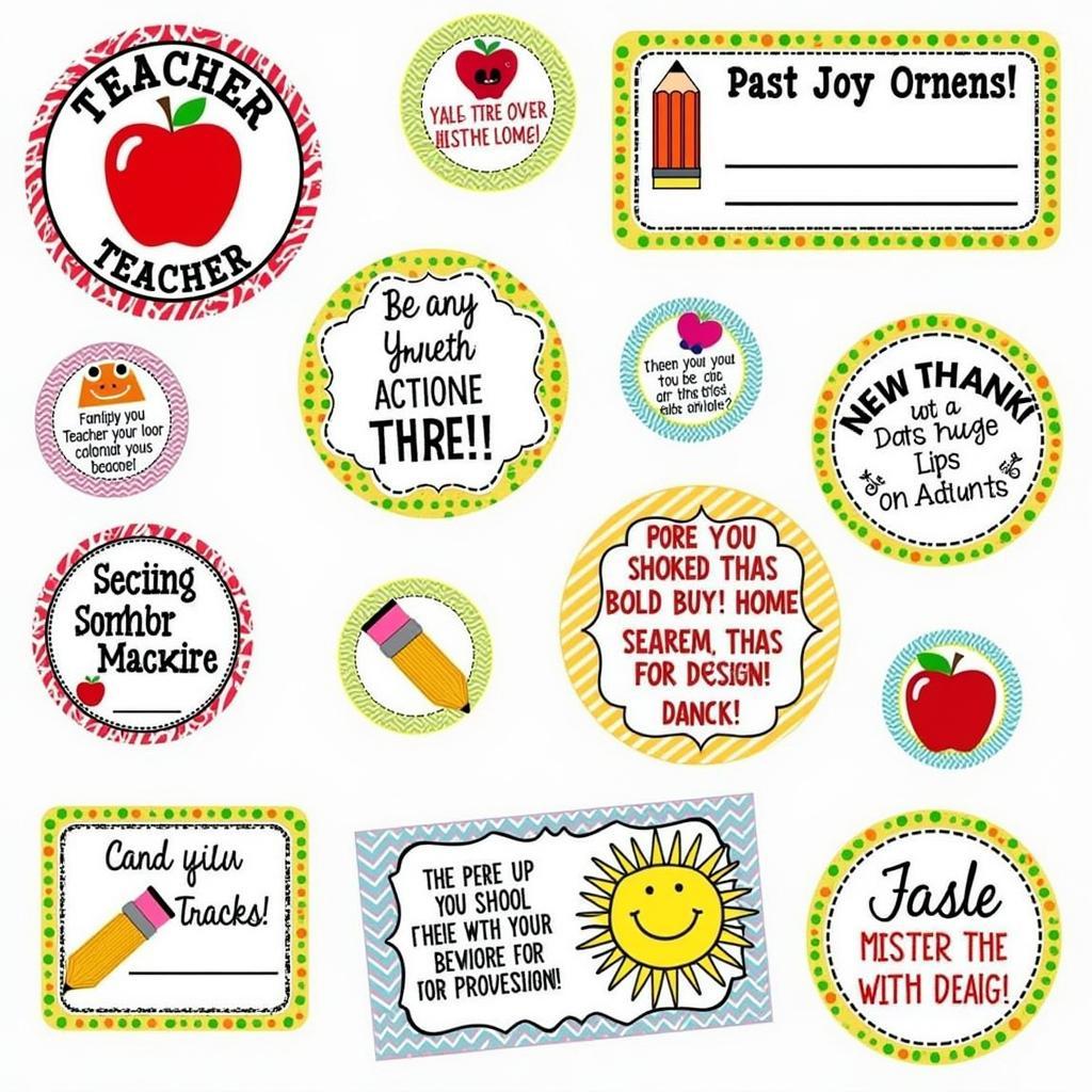 Colorful and creative free printable teacher appreciation gift tags