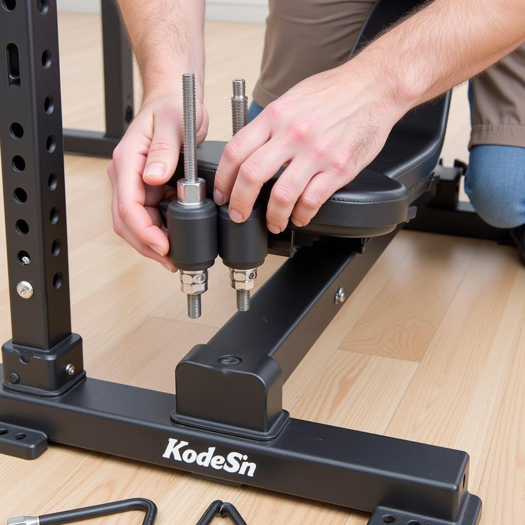 Assembling a Free Weights Bench Set