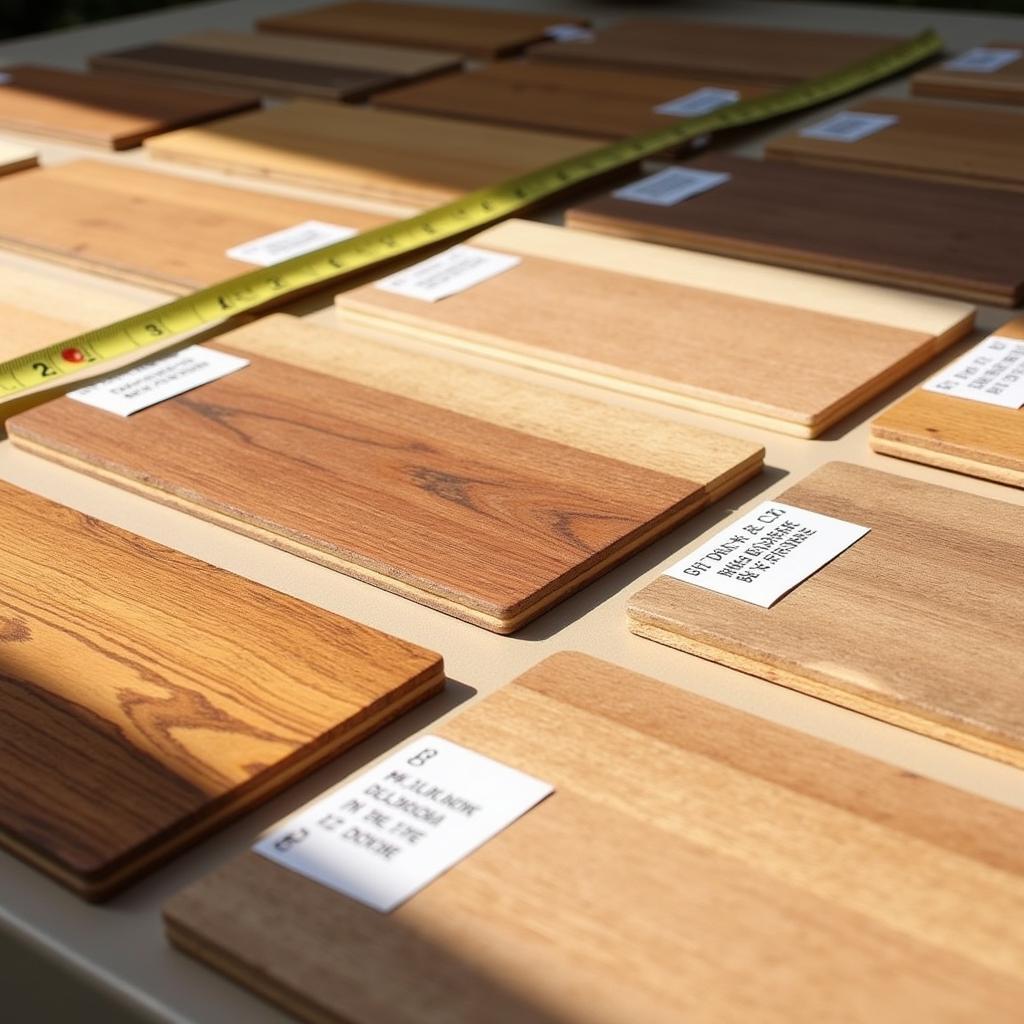 Comparing Free Wood Floor Samples