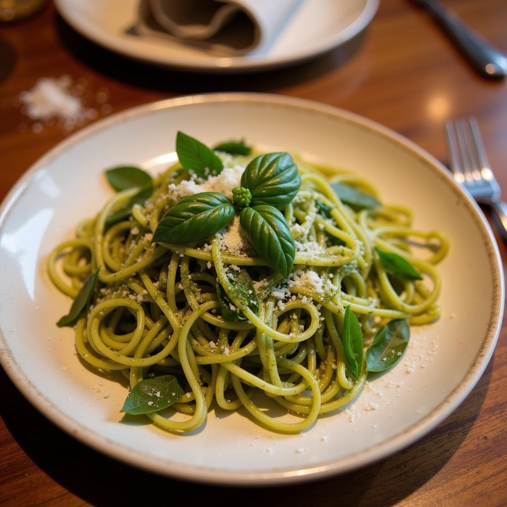 Garlic-Free Pesto Pasta