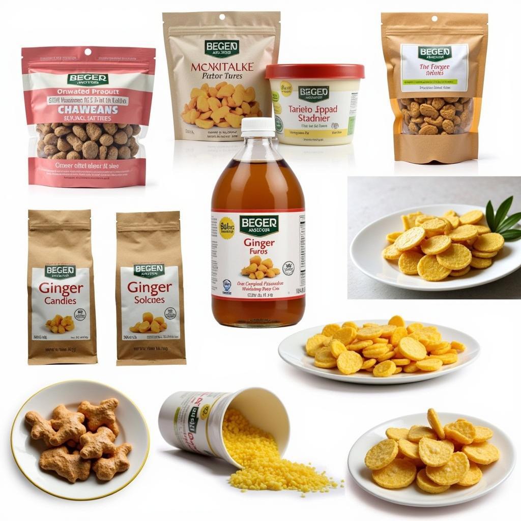 Variety of Ginger Sugar Free Products