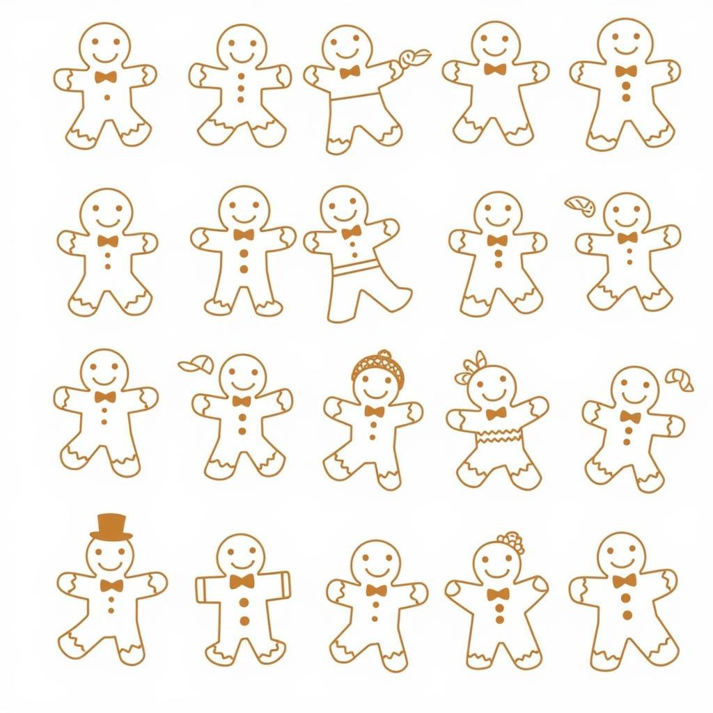 Gingerbread Man SVG Designs for Various Crafts