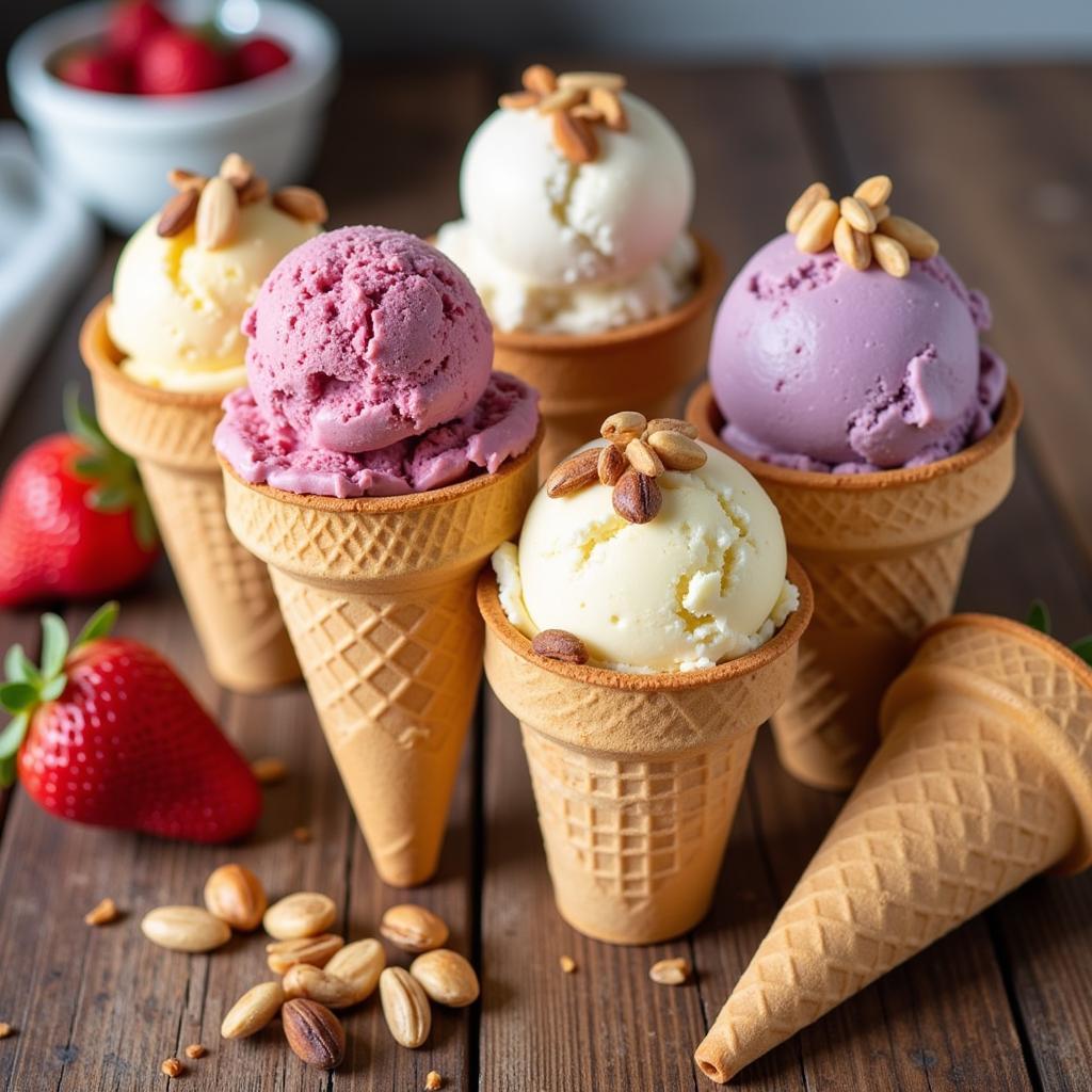 Gluten-Free Cake Cones with Dairy-Free Ice Cream