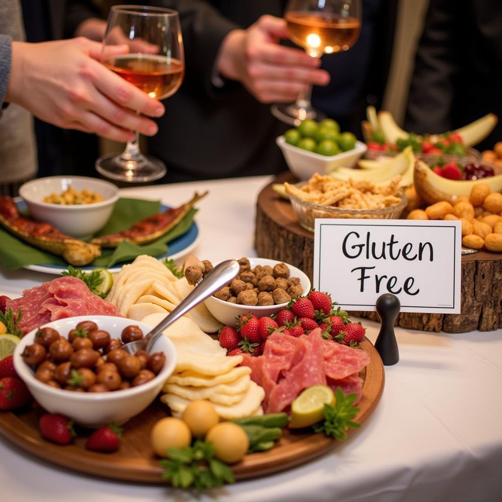 Gluten-Free Charcuterie Board at an Event