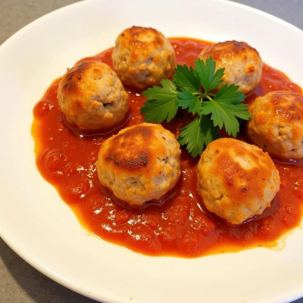 Serving Gluten-Free Chicken Meatballs