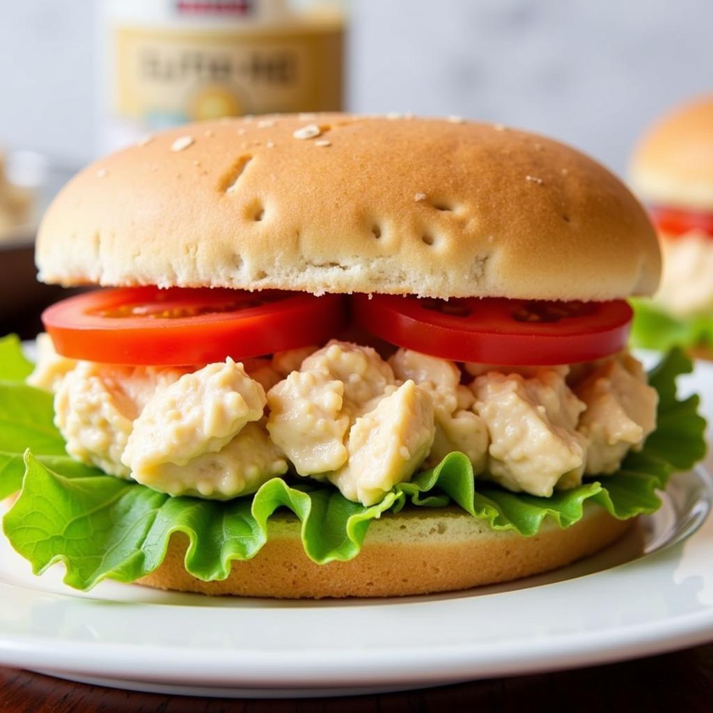 Gluten-Free Chicken Salad Sandwich on Gluten-Free Bread