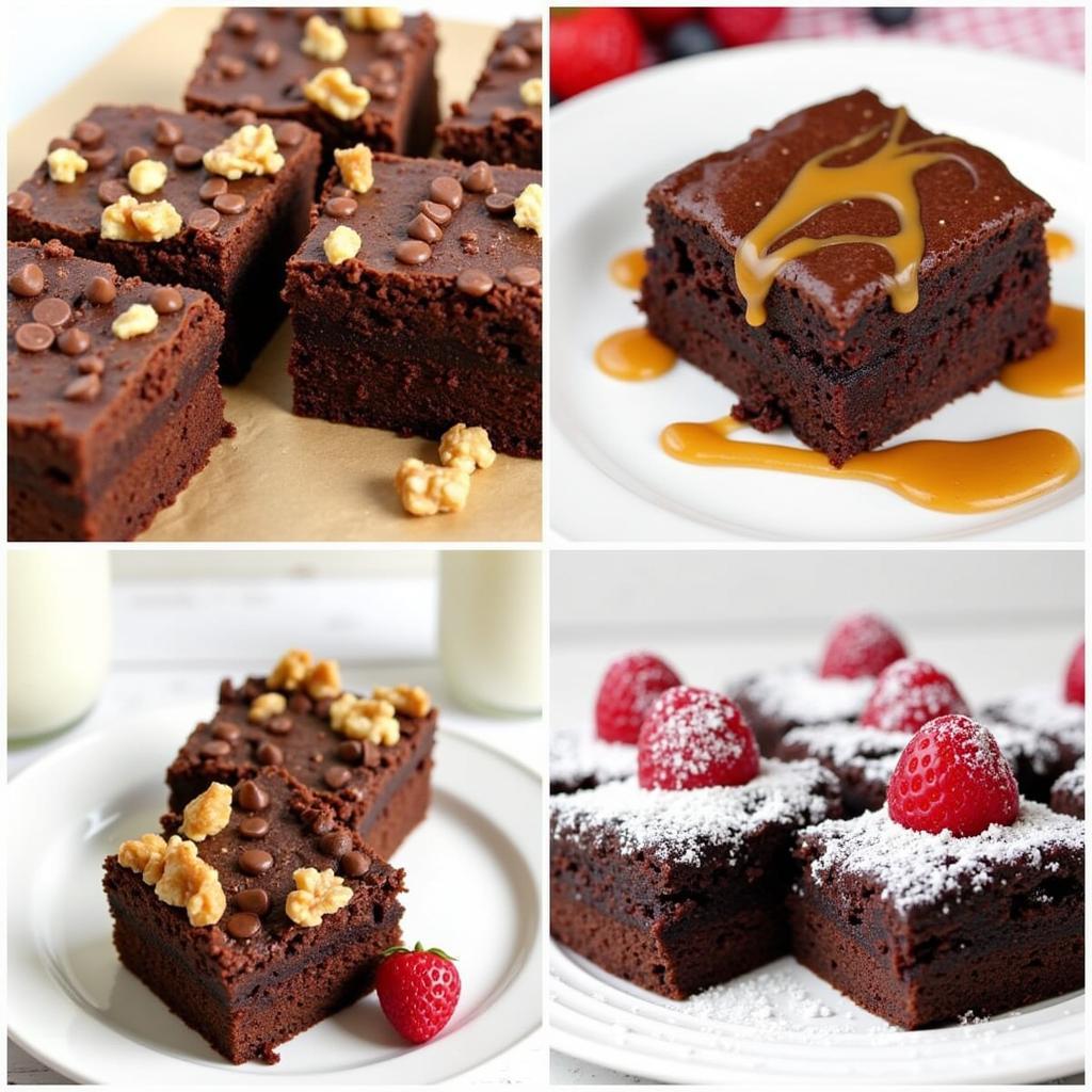 Gluten Free Chocolate Brownie Cake Variations